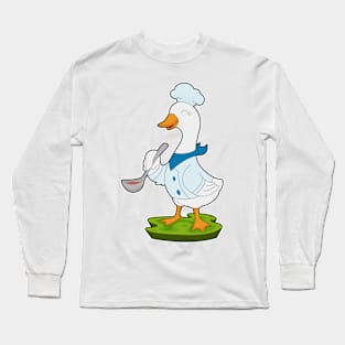 Duck Chef Cooking spoon Long Sleeve T-Shirt